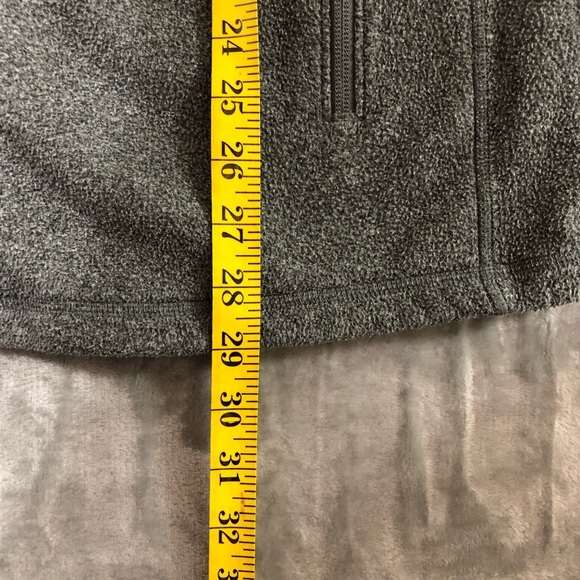 Solaris Men Sweater Gray Size L Fleece Mock Neck Zip Pockets Full Zip - Picture 8 of 8